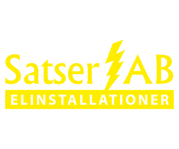 Logotyp Satser Elinstallationer - Portfolio Webb&Form